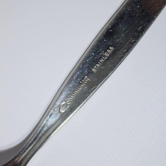 Vintage Mid Century Community Oneida Venetia Stainless Steel Flatware 46 Pieces - Picture 12 of 12